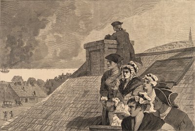 Bunker Hillin taistelu - Taistelun seuraaminen Bostonin Cobb
