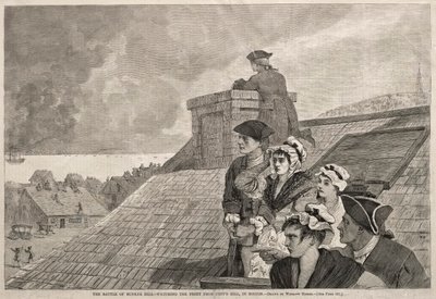 Bunker Hillin taistelu – katsomassa taistelua Copps Hillistä Bostonissa, 1875. tekijältä Winslow Homer