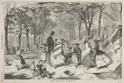 Boston Common, 1858. tekijältä Winslow Homer