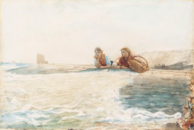 Aallonmurtaja, 1883 tekijältä Winslow Homer