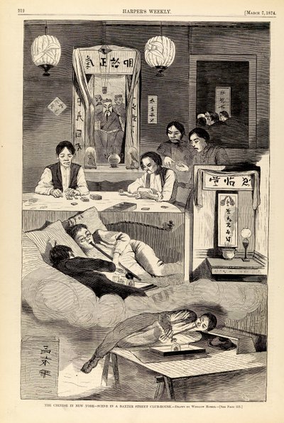 Kiinalaiset New Yorkissa - kohtaus Baxter Streetin klubitalossa, Harper