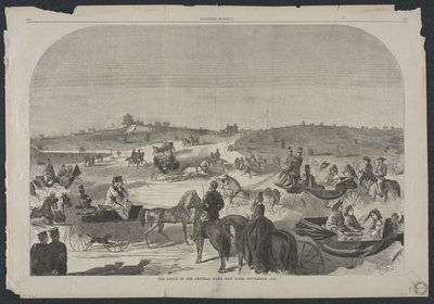 Keskuspuiston ajo, New York, syyskuu 1860 tekijältä Winslow Homer