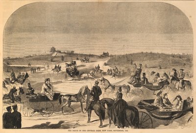 The Drive in the Central Park, New York, syyskuu 1860, Harper