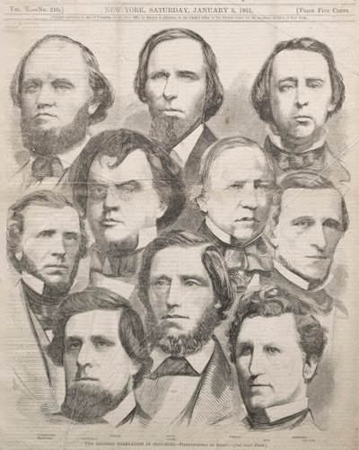 Georgian delegaatio kongressissa, 1861. tekijältä Winslow Homer