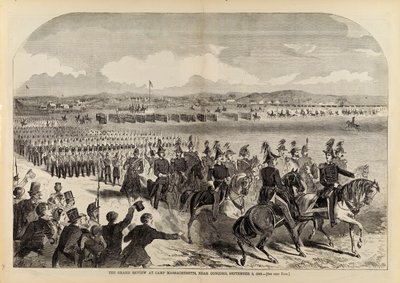 The Grand Review at Camp Massachusetts, Near Concord, 9. syyskuuta 1859, Harper