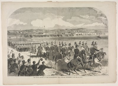 Suuri paraati Camp Massachusettsissa, Concordin lähellä, 9. syyskuuta 1859 tekijältä Winslow Homer
