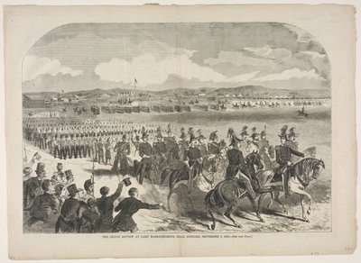 Grand Review Camp Massachusettsissa, lähellä Concordia, 9. syyskuuta 1859 1859. tekijältä Winslow Homer