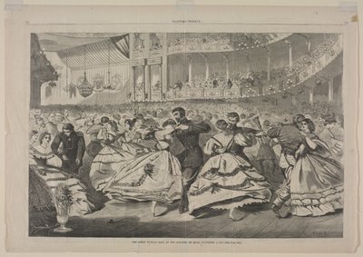 Suuri venäläinen juhla Musiikkiakatemiassa, 5.11.1863,1863. tekijältä Winslow Homer