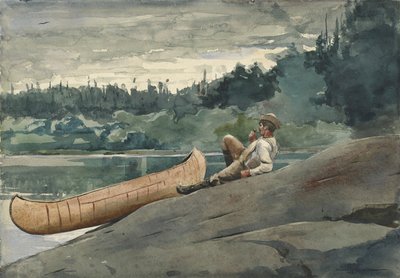 Opas, 1895 (akvarelli ja jonkin verran grafiitin pohjapiirroksia kudottupaperille) tekijältä Winslow Homer