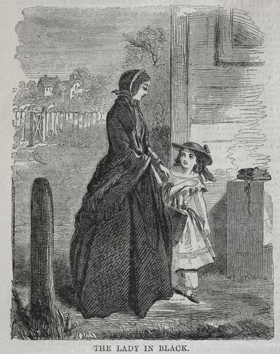 Lady in Black, 1860. tekijältä Winslow Homer