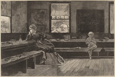 The Noon Recess, julkaistu 1873. tekijältä Winslow Homer