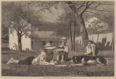 The Nooning, julkaistu 1873. tekijältä Winslow Homer