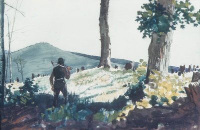 Pioneer, 1900 (wc ja grafiitti paperilla) tekijältä Winslow Homer