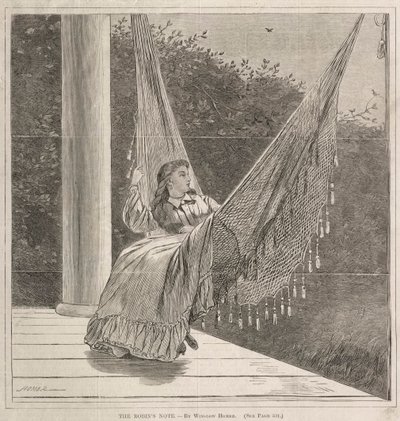 The Robins Note, 1870. tekijältä Winslow Homer