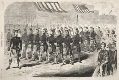 New Yorkin osavaltion miliisin 79. rykmentti (Highlanders) tekijältä Winslow Homer