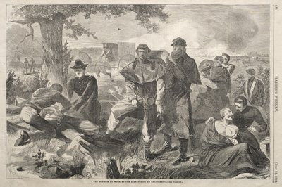 Kirurgi työssään selustassa taistelun aikana tekijältä Winslow Homer
