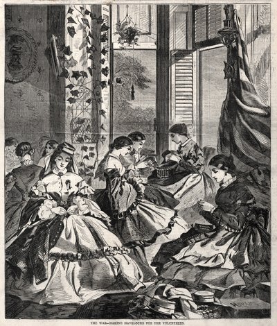 Sota – lukkojen tekeminen vapaaehtoisille, 1861. tekijältä Winslow Homer
