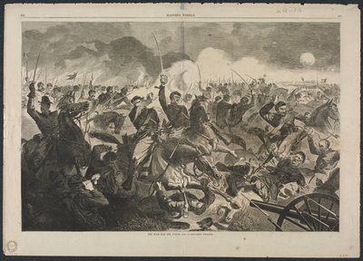 Sota unionin puolesta, 1862 - Ratsuväen hyökkäys, 1862. tekijältä Winslow Homer
