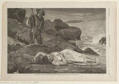 Meren rantaan huuhtoma Atlanticin hylky tekijältä Winslow Homer