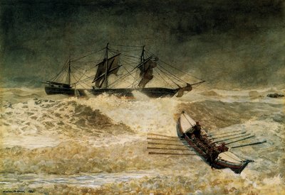 Rautapilven hylky, 1881 tekijältä Winslow Homer