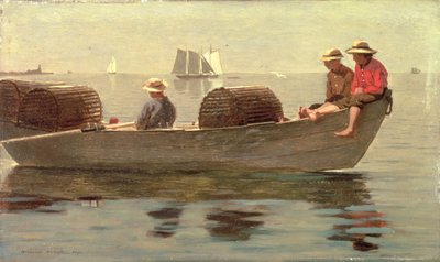 Kolme poikaa doryssa, 1873 tekijältä Winslow Homer