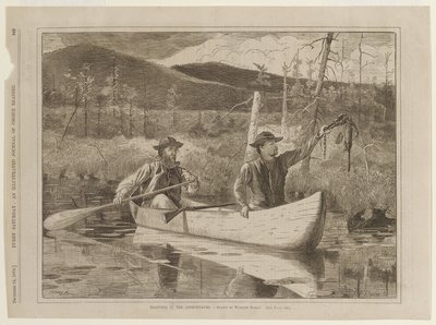 Ansapyynti Adirondackvuorilla tekijältä Winslow Homer