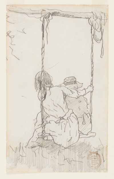 Kaksi tyttöä keinussa tekijältä Winslow Homer