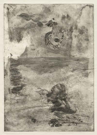 Two Heads, tutkimus "Undertow" jälkeen, n.1886, painettu n.1967 tekijältä Winslow Homer