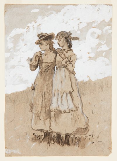 Kaksi nuorta tyttöä tekijältä Winslow Homer
