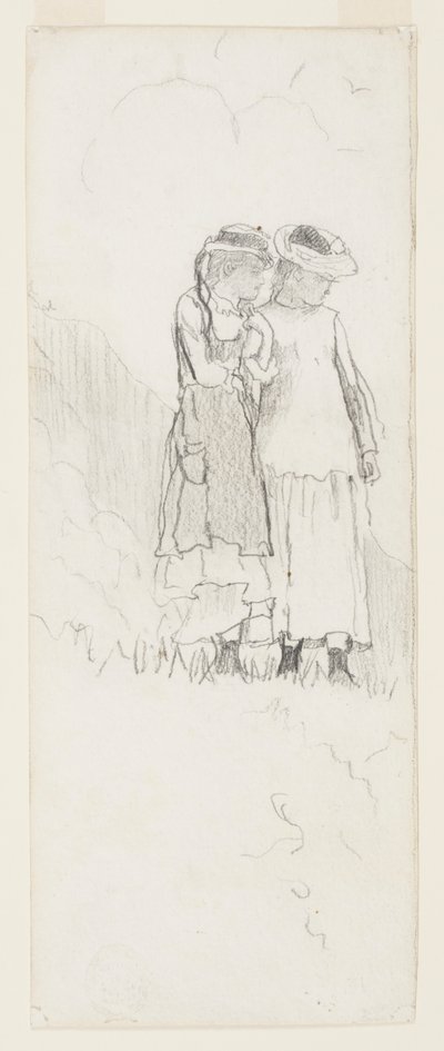 Kaksi nuorta tyttöä pellolla tekijältä Winslow Homer