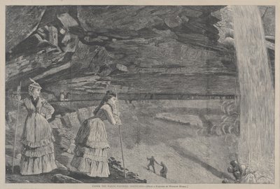 Putousten alla, Catskill-vuoret Winslow Homerin maalauksesta, 1872. tekijältä Winslow Homer