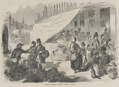 Näkymä South Market Streetillä, Bostonissa tekijältä Winslow Homer