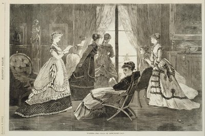 Puheluiden odottaminen uudenvuodenpäivänä tekijältä Winslow Homer