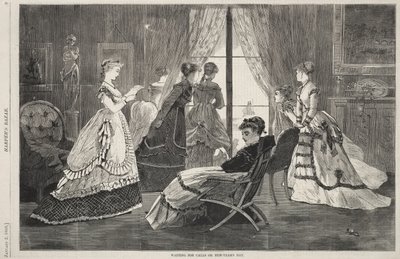 Puheluiden odottaminen uudenvuodenpäivänä tekijältä Winslow Homer