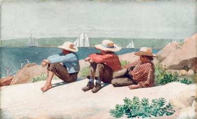Watching Ships, Gloucester, 1875 tekijältä Winslow Homer