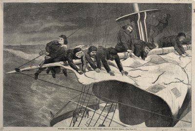 Talvi merellä - Purjehtiminen rannikolla, 1869. tekijältä Winslow Homer