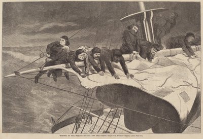 Winter at Sea - Taking in Sail Off the Coast, published 1869.    1137303   fi       finnish Successfully Translated  Original: A Snow Slide in the City, from Harper Translat: A Snow Slide in the City, from Harper 1334538 fi finnish Successfully Translated  tekijältä Winslow Homer