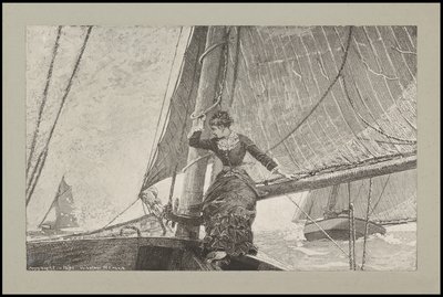 Purjehdustyttö, 1880 tekijältä Winslow Homer