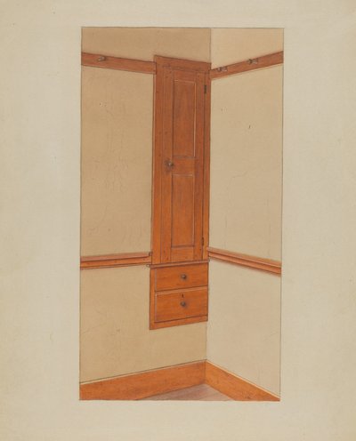 Kaappi ja laatikot, c. 1938. tekijältä Winslow Rich
