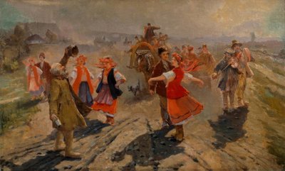 Brautzug in der Nähe von Orel tekijältä Wladimir Jegorowitsch Makowski