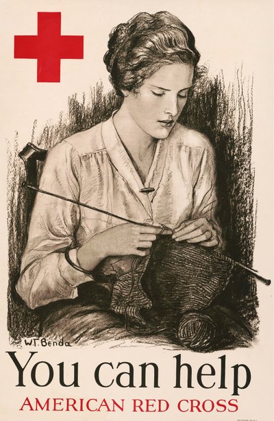 Sinä voit auttaa - American Red Cross, 1918. tekijältä Wladyslaw Theodor Benda