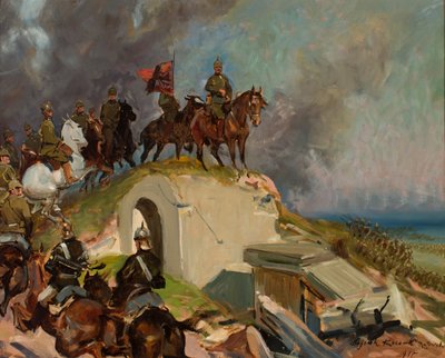 Taistelukohta ensimmäisestä maailmansodasta tekijältä Wojciech Kossak