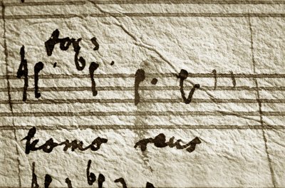 Wolfgang Amadeus Mozartin Requiemin "työstöpartituuri" (partituuri) tekijältä Wolfgang Amadeus Mozart
