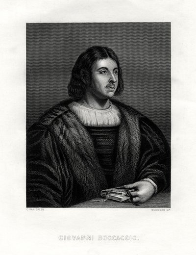 Giovanni Boccaccio, italialainen kirjailija ja runoilija, 1800-luku. tekijältä Woodman