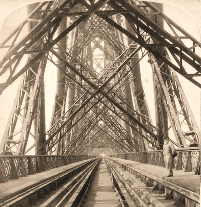 Great Forth Bridge, Skotlanti, 1896. tekijältä Works and Sun Sculpture Studios