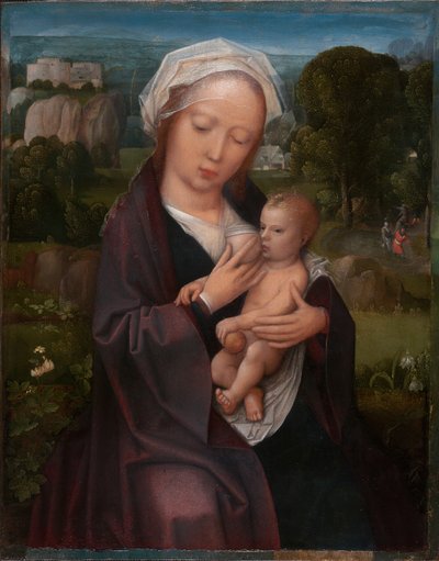 Neitsyt ja lapsi, 151525. tekijältä Workshop of Adriaen Isenbrant
