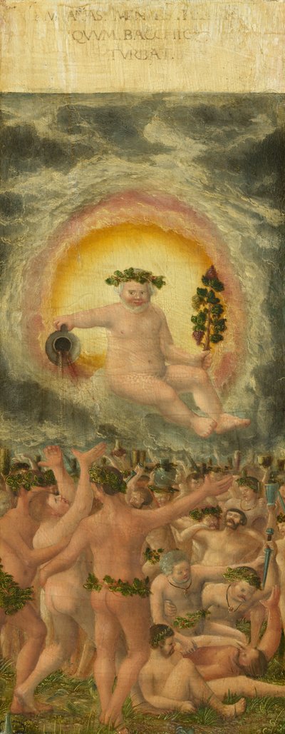 Bacchuksen sääntö [vasen paneeli], c. 1535. tekijältä Workshop of Albrecht Altdorfer