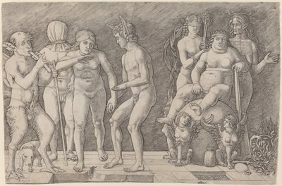 Poltettu hyve: hyveen vertaus tekijältä Workshop of Andrea Mantegna