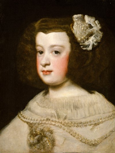Maria Teresa, Espanjan lapsi, 1600-luvun puoliväli. tekijältä Workshop of Diego Rodríguez de Silva