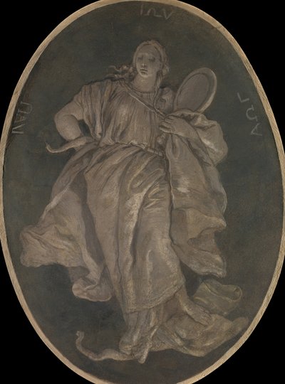Prudence, 1760. tekijältä Workshop of Giovanni Battista Tiepolo